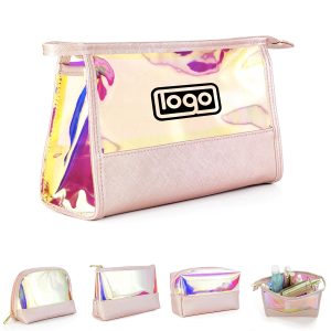 Pink Laser Cosmetic Bag