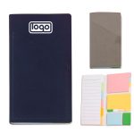 PU leather portable business office sticky notebook