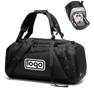 Oxford men's gym duffel bag with separate shoe compartment