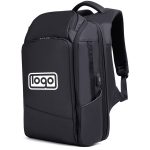 Nylon large capacity backpack with usb charging port