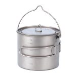 Titanium Camping Hanging Cookware Pot