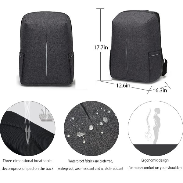 Men's waterproof password anti-theft computer backpack