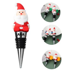 Santa Claus PVC Wine Stopper