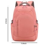 Nylon high-capacity backpack for middle school students