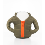 Insulated Can Cooler Puffy Beverage Jacket