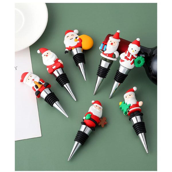 Santa Claus PVC Wine Stopper