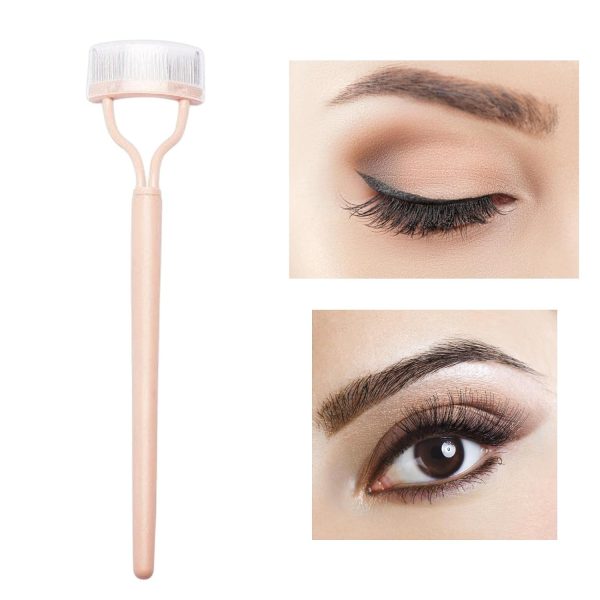 Foldable steel needle eyelash comb