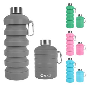 34oz Large capacity outdoor retractable folding water bottle