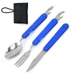 Foldable Stainless Steel Knife Fork and Spoon Cutlery Set