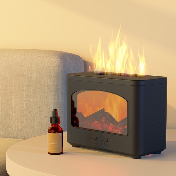 ABS Flame Humidifier Fireplace Aromatherapy Diffuser