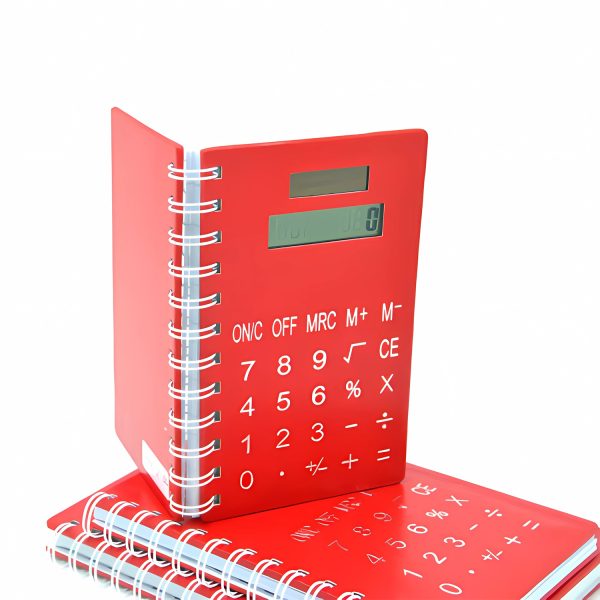 8 Digit Multifunction Solar Powered Notebook Calculator