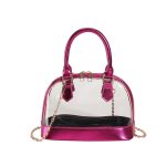 Fashionable Candy Colored PVC Clear Crossbody Bag