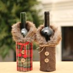 Christmas Decorations Wine Covers