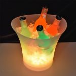 LED plastic illuminated ice bucket