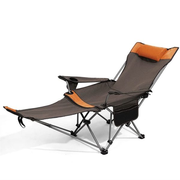 Foldable Camping Chair W/ Footrest