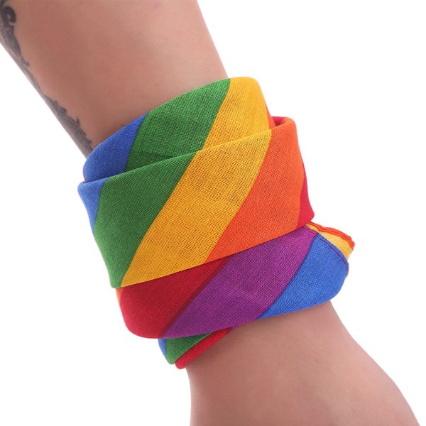 Festival symbol rainbow headscarf