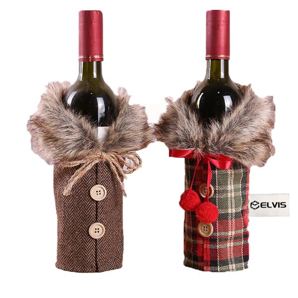 Christmas Decorations Wine Covers