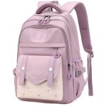 Nylon Sweet Color Waterproof backpack for student