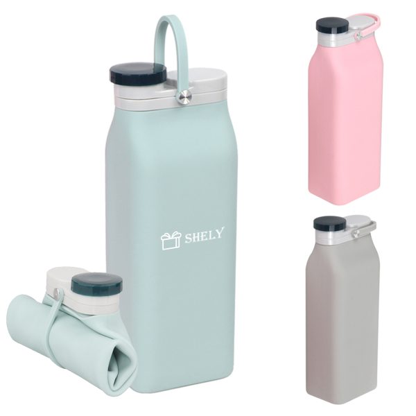 Reusable Silicone Foldable Bottle for Travel Sports Gym