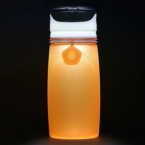 LED silicone luminous water cup