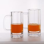 Beer Acrylic Clear Plastic Cup With Handle