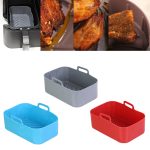 8-Quart 6-in-1 Air Fryer Steam Square Silicone Pot Hold