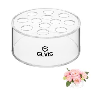 Acrylic transparent round flower vase