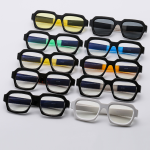 Dazzling Colorful Fashion Classic Retro Square Glasses