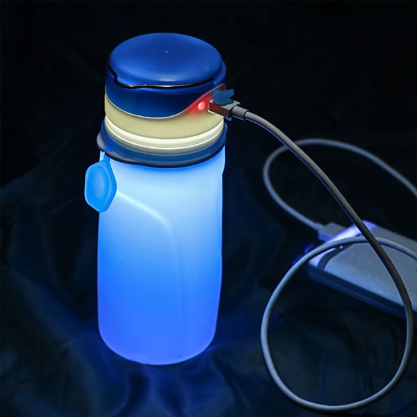 LED silicone luminous water cup