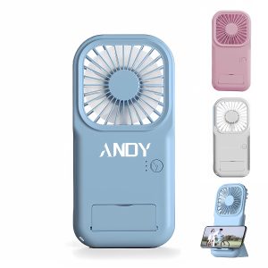 Portable Mini Battery Operated Phone Holder Handheld Fan