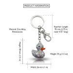 Diamond Cute Duck Keychain