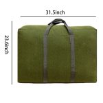 Large-capacity canvas moving duffle bag