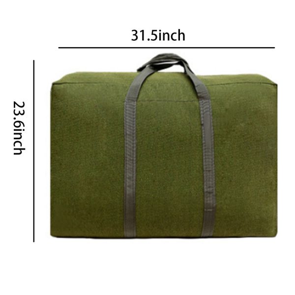 Large-capacity canvas moving duffle bag