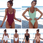 Women's Retro Low Back Swimsuits