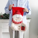 Christmas Stockings Santa Snowman Dress Up Candy Bag