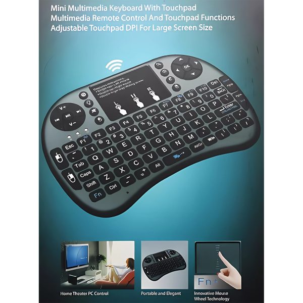 Mini Wireless Keyboard with Touchpad