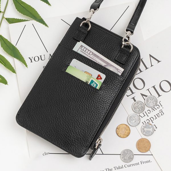 Genuine Leather Small Phone Pouch Crossbody Bag