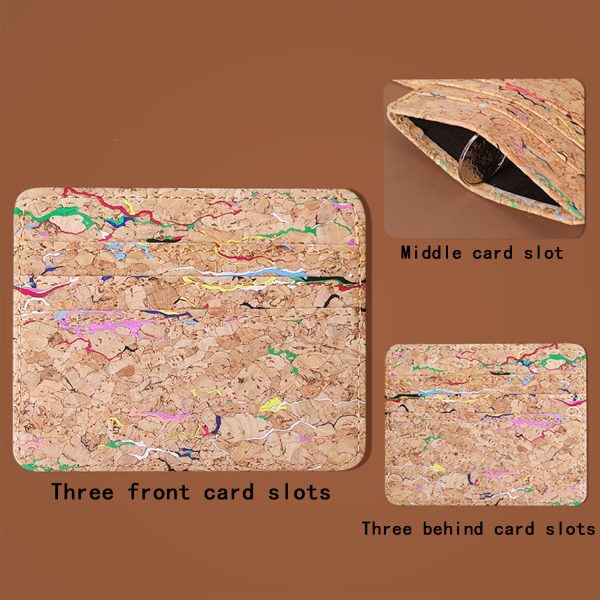 Eco-Friendly Cork Wallet Safety Card Sleeve