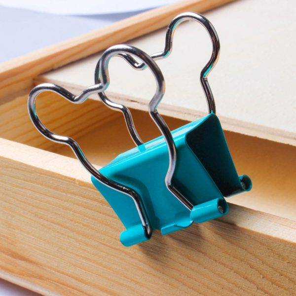 Cartoon Mouse Shaped Metal Binder Clip Paper Clap