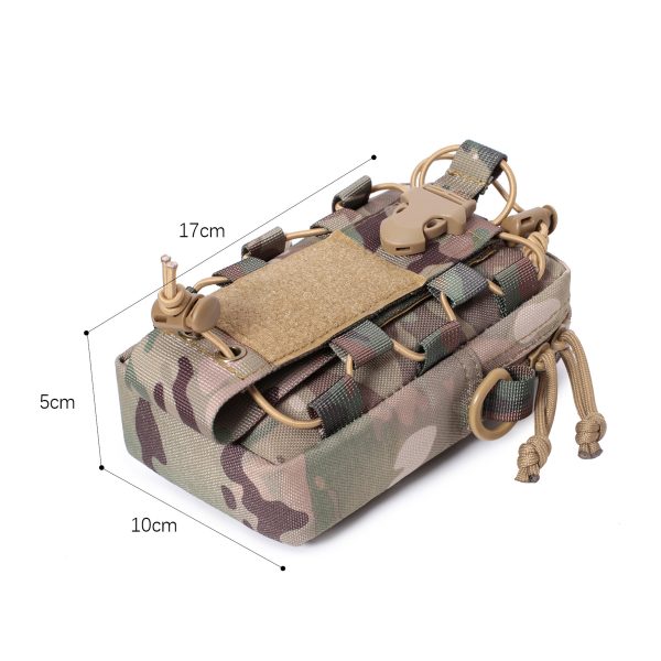 Nylon Camping Outdoor Water Bottle Cell Phone Tactical Bag