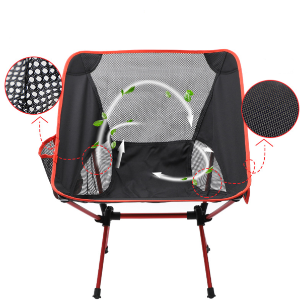 Folding Portable Mesh Moon Saucer Camping Chair