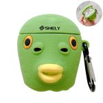 Green Fish Man Cartoon Apple Airpods Case