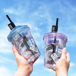 13 Oz Plastic Tumblers With Lids And Straw