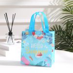 Non-woven beach printed shopping handbag