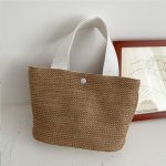 Retro Fashion Woven Straw Handbag