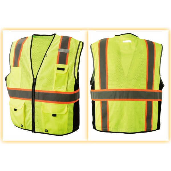 Polyester Breathable Mesh Reflective Vest