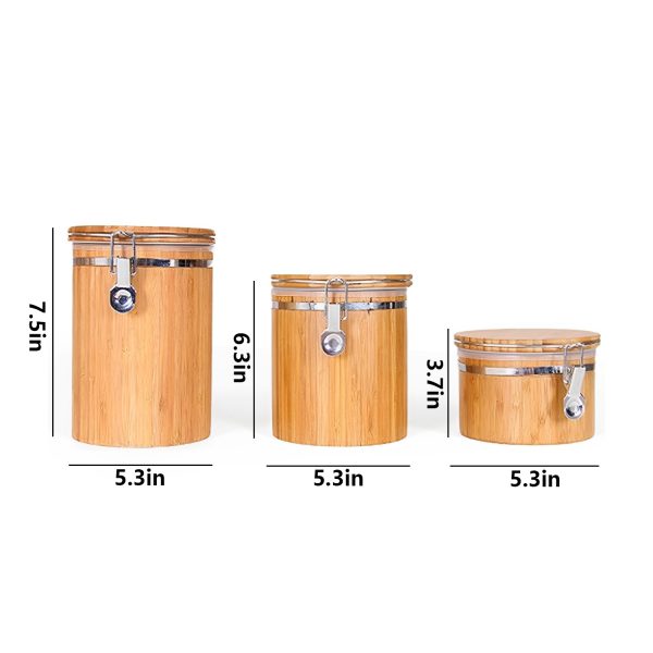 Household Bamboo Sealed Storage Jar