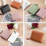 Multifunction Zippered Leather Organ Purse Coin Pouch