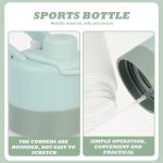 22 Oz.Plastic Reusable Portable Gradient Gallon Water Bottle