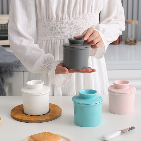 Ceramic Butter Crock with Lid